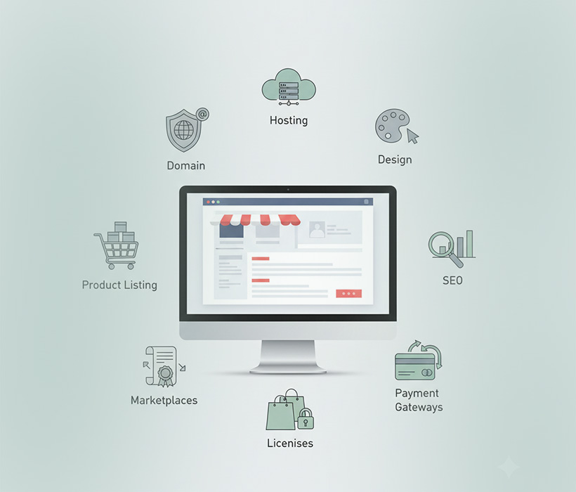 هزینه‌ های راه اندازی فروشگاه اینترنتی