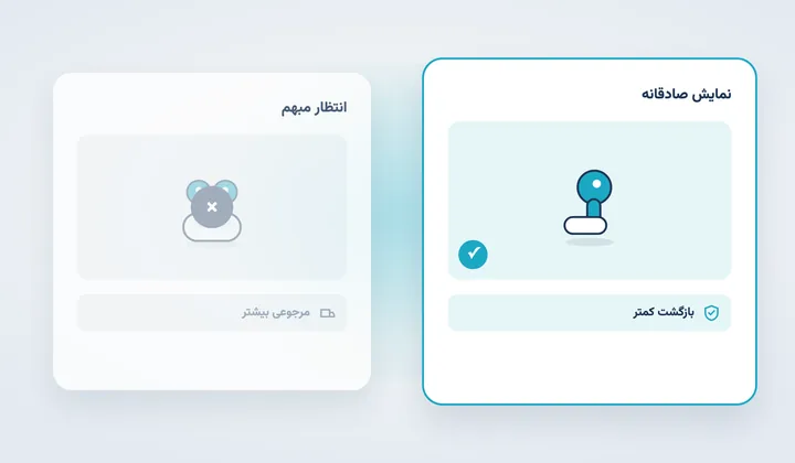 مقایسه نمایش مبهم محصول با مرجوعی بیشتر در برابر نمایش صادقانه و بازگشت کمتر